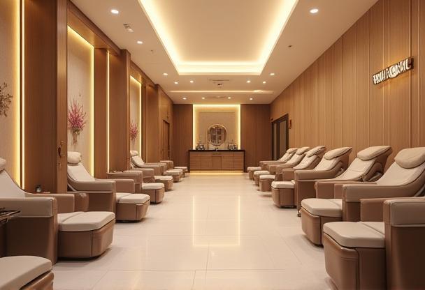 Interior view of The Nail Emporium salon
